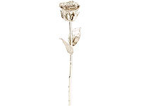St. Leonhard Echte Rose für immer schön, mit 18-karätigem* Platin veredelt, 28 cm; Damen Halsketten mit Blattgold-Anhängern Damen Halsketten mit Blattgold-Anhängern Damen Halsketten mit Blattgold-Anhängern 