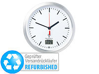 St. Leonhard Badezimmer-Funk-Wanduhr mit Thermometer Versandrückläufer; Funk-Wanduhren mit Zifferblatt-Beleuchtungen, Bahnhofsuhren 