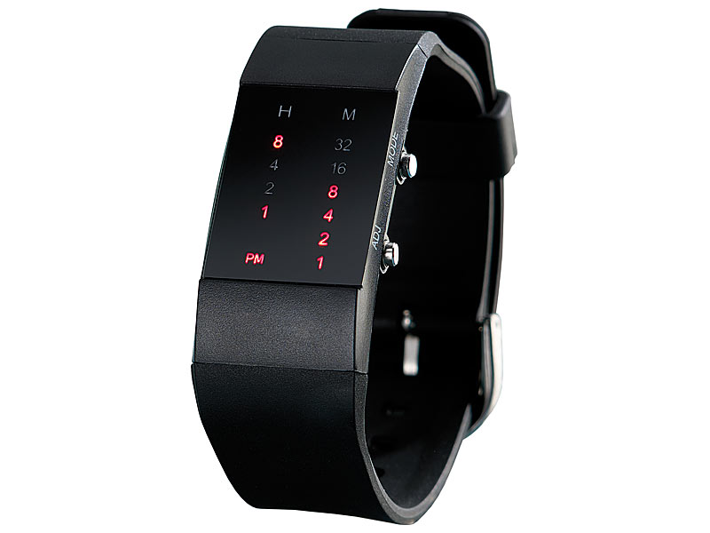 St. Leonhard Retro-moderne Digital-Armbanduhr mit LED-Technik