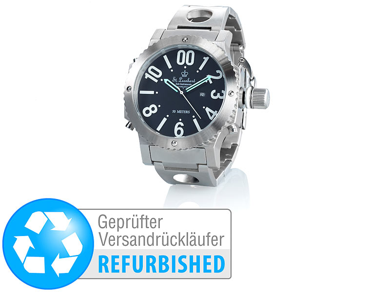 ; Funk Herren Armbanduhren mit Solar 