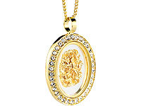 St. Leonhard Halskette "Oval" mit 23 Karat Blattgold