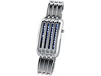 St. Leonhard Extravagante Designer-Armbanduhr mit LED-Animation (refurbished); Wasserdichte Damenuhren, LED-Binär-Armbanduhren 