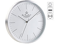 St. Leonhard Moderne Aluminium-Funk-Wanduhr, flüsterleises Sweep-Uhrwerk, Ø 31 cm; Bahnhofsuhren, Funk-Wanduhren mit Zifferblatt-Beleuchtungen Bahnhofsuhren, Funk-Wanduhren mit Zifferblatt-Beleuchtungen Bahnhofsuhren, Funk-Wanduhren mit Zifferblatt-Beleuchtungen Bahnhofsuhren, Funk-Wanduhren mit Zifferblatt-Beleuchtungen 