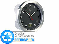 St. Leonhard Badezimmer-Wanduhr mit LCD-Thermometer, Versandrückläufer