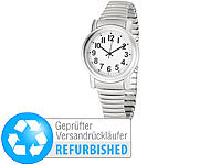 St. Leonhard Sprechende Seniorenuhr mit Funk & Solar, silber (Versandrückläufer); Analoge Herren-Armbanduhren Analoge Herren-Armbanduhren 