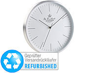 St. Leonhard Moderne Aluminium-Funk-Wanduhr, Versandrückläufer; Bahnhofsuhren, Funk-Wanduhren mit Zifferblatt-Beleuchtungen 